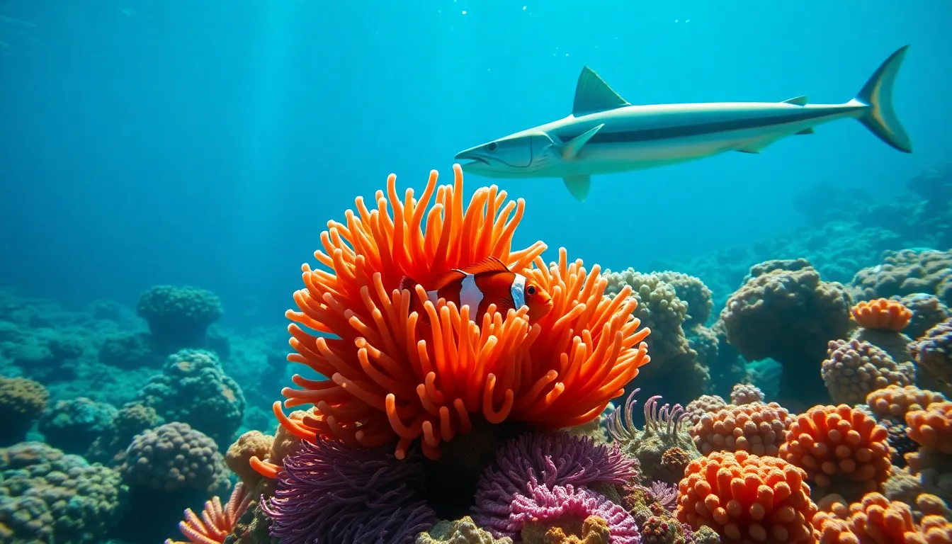do barracudas eat clownfish eggs